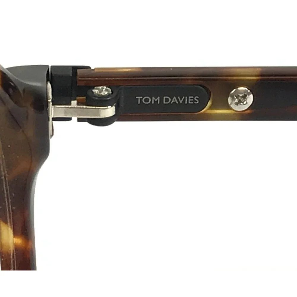 Tom Davies Eyeglasses Frames TD712 Col. 2083 Tortoise Round Full Rim 51-20-140